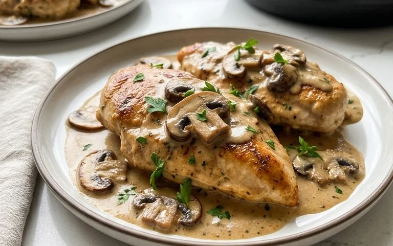 Creamy Mushroom Chicken Recipe