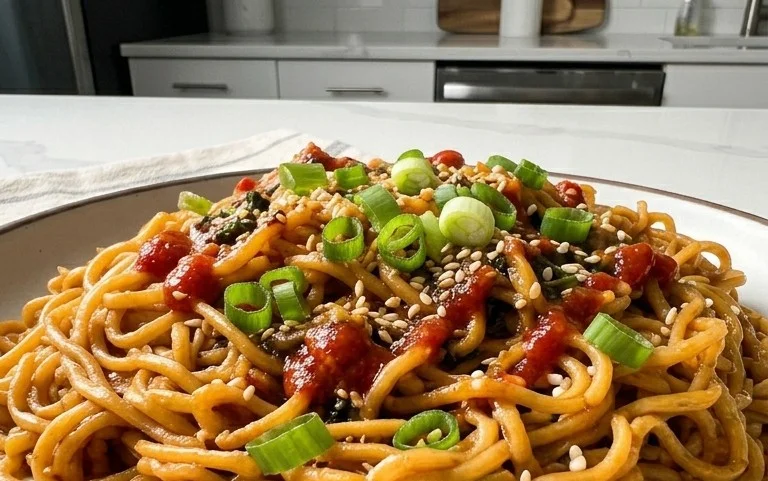 Easy Saucy Ramen Noodles