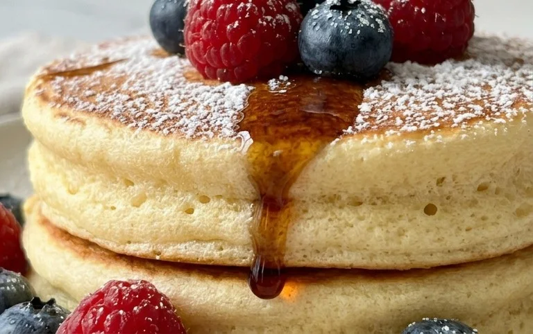 Fluffy Japanese Soufflé Pancakes