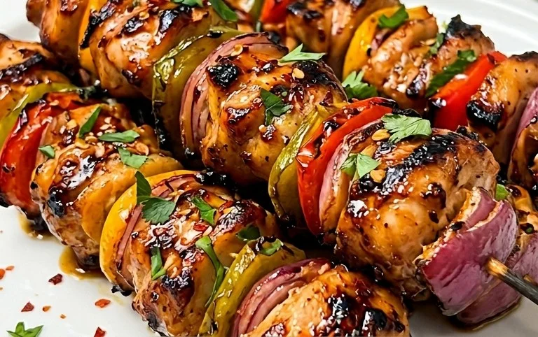 Air Fryer Chicken Skewers (VIDEO)