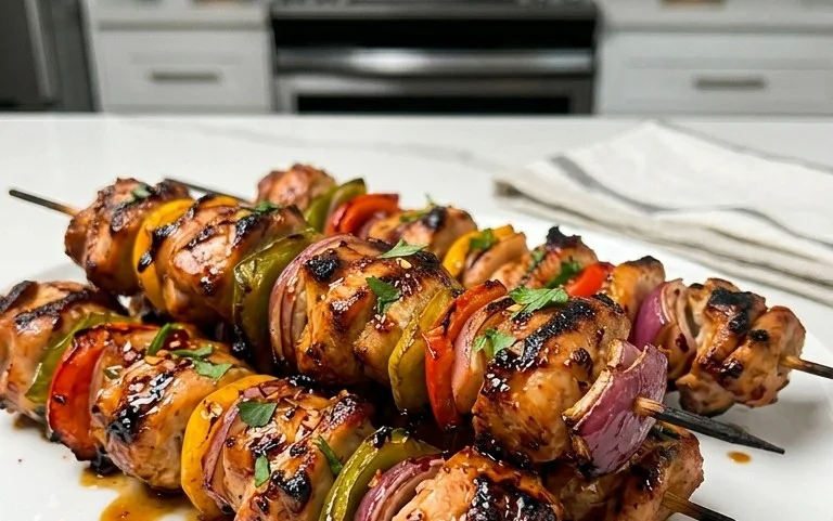 Air Fryer Chicken Skewers (VIDEO)
