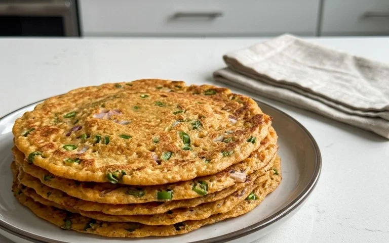Masoor Dal Chilla | Savory Red Lentil Pancakes