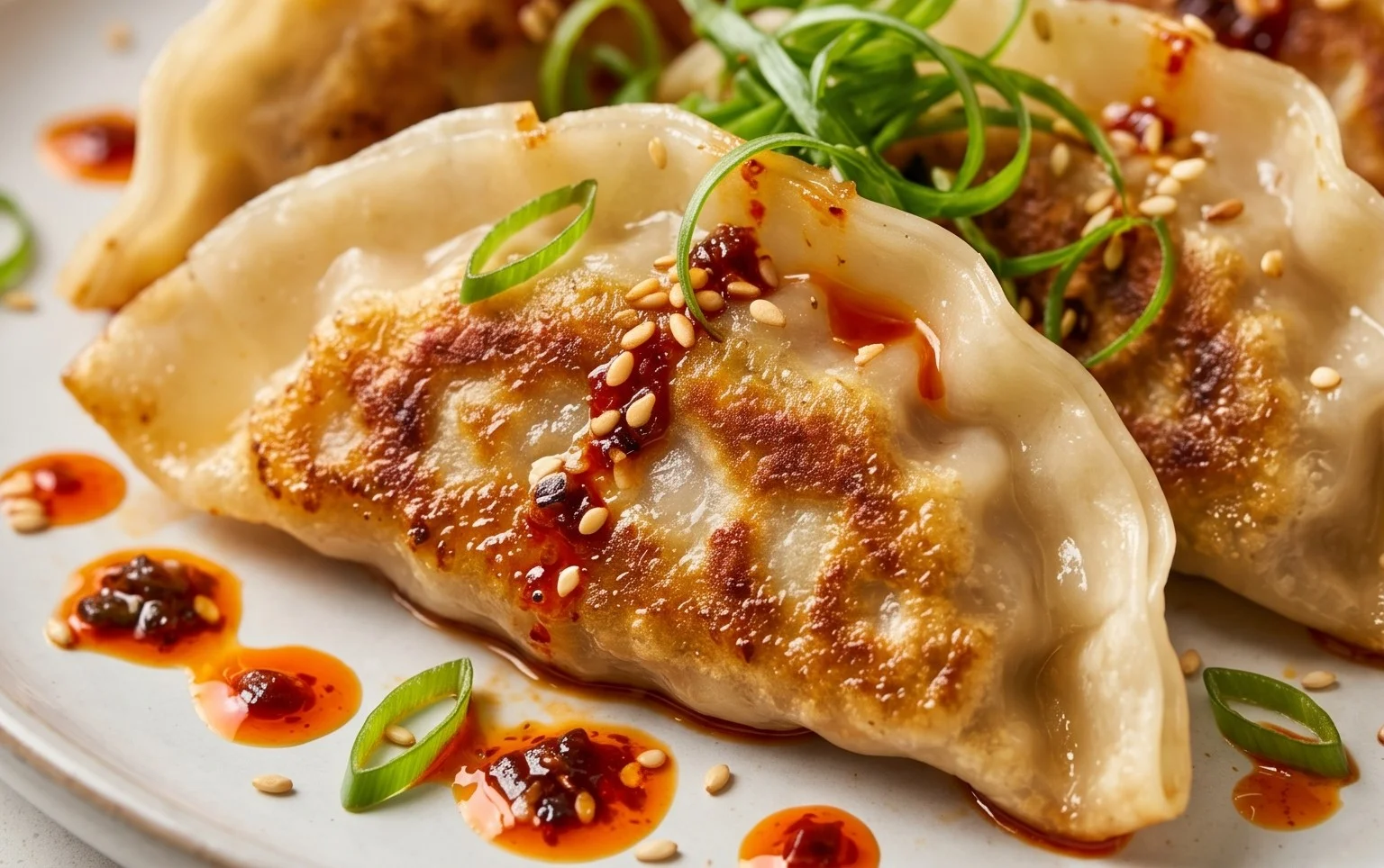 Chicken Potstickers (Pan Fried Dumplings)