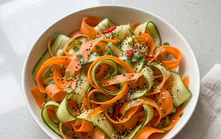 Carrot and Cucumber Ribbon Salad
