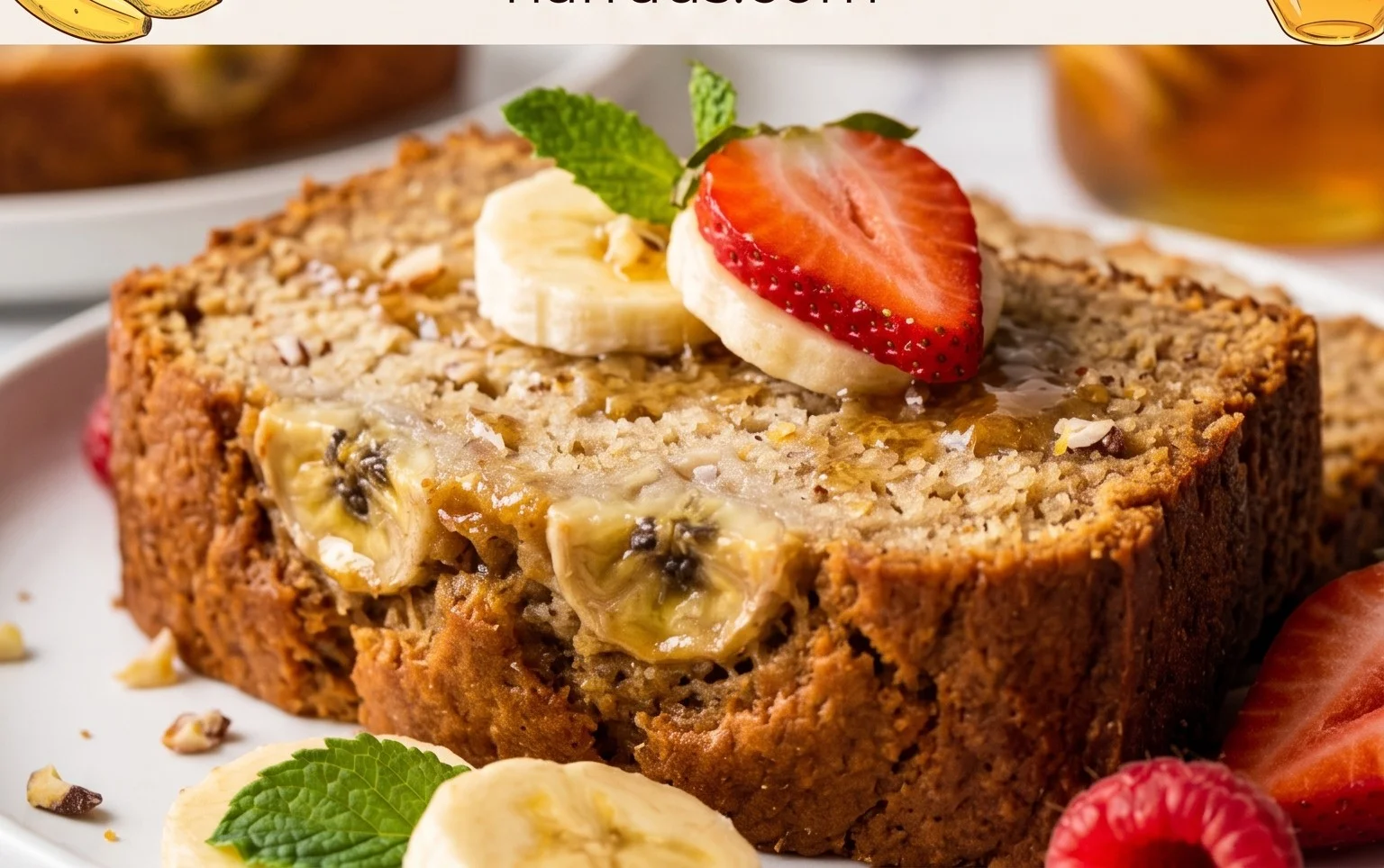 The BEST Honey Vanilla Banana Bread ~ Soft & Fluffy, Easy Recipe