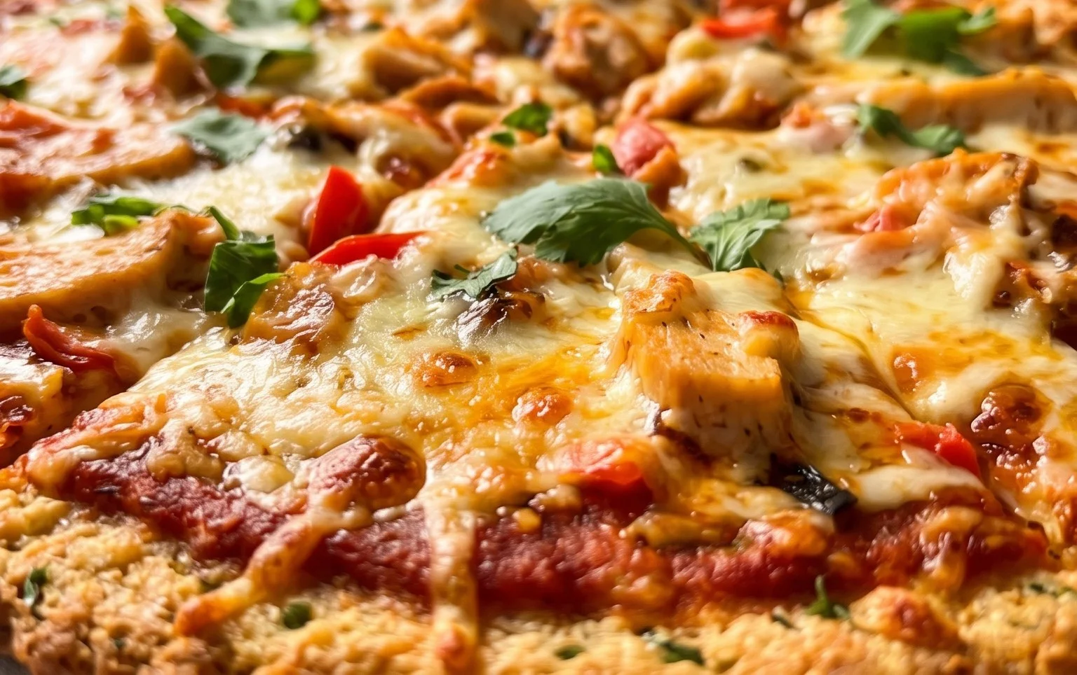 Chicken Crust Pizza (Low Carb + High Protein