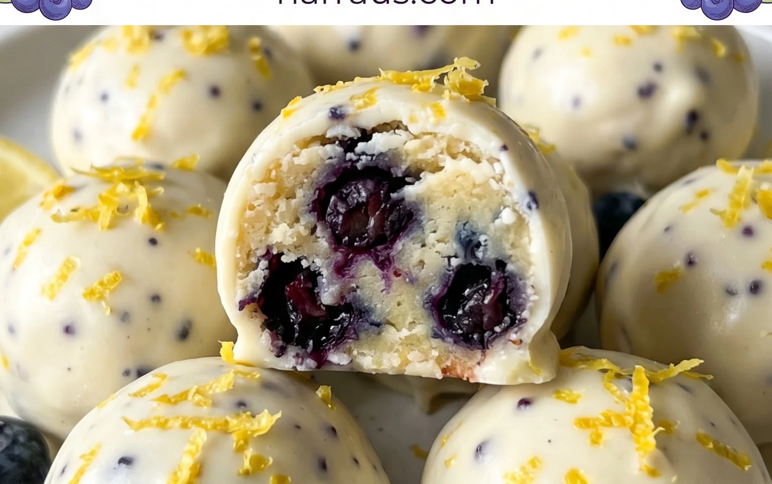 LEMON BLUEBERRY TRUFFLES