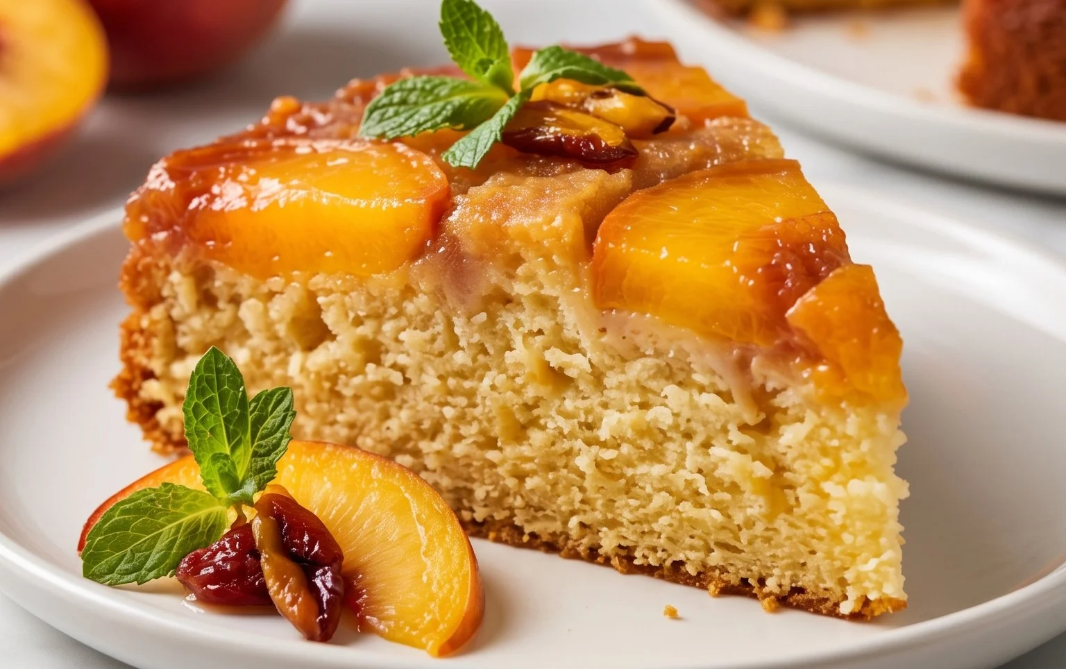 Peach Upside-Down Cake Recipe
