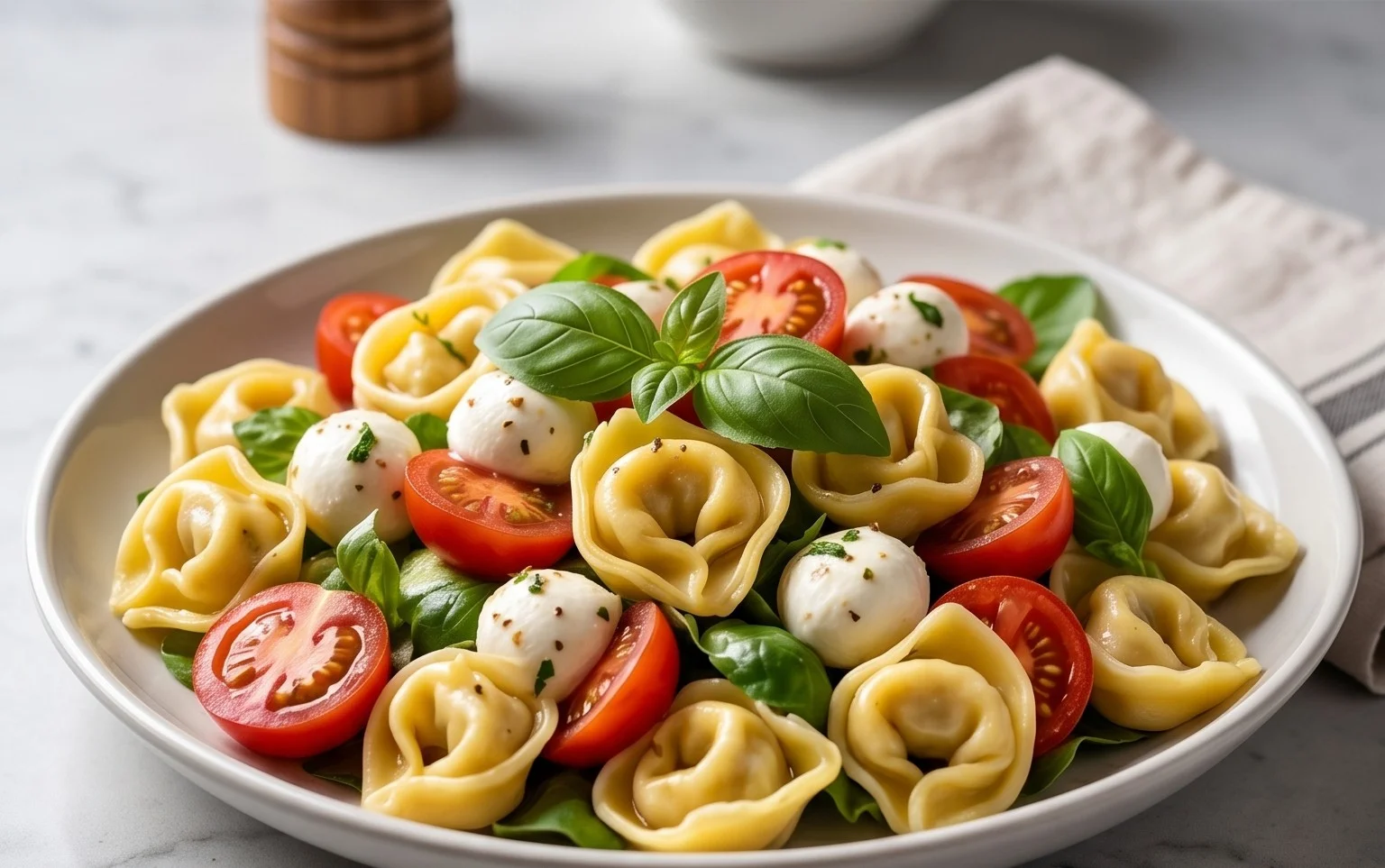 Tortellini Caprese Salad