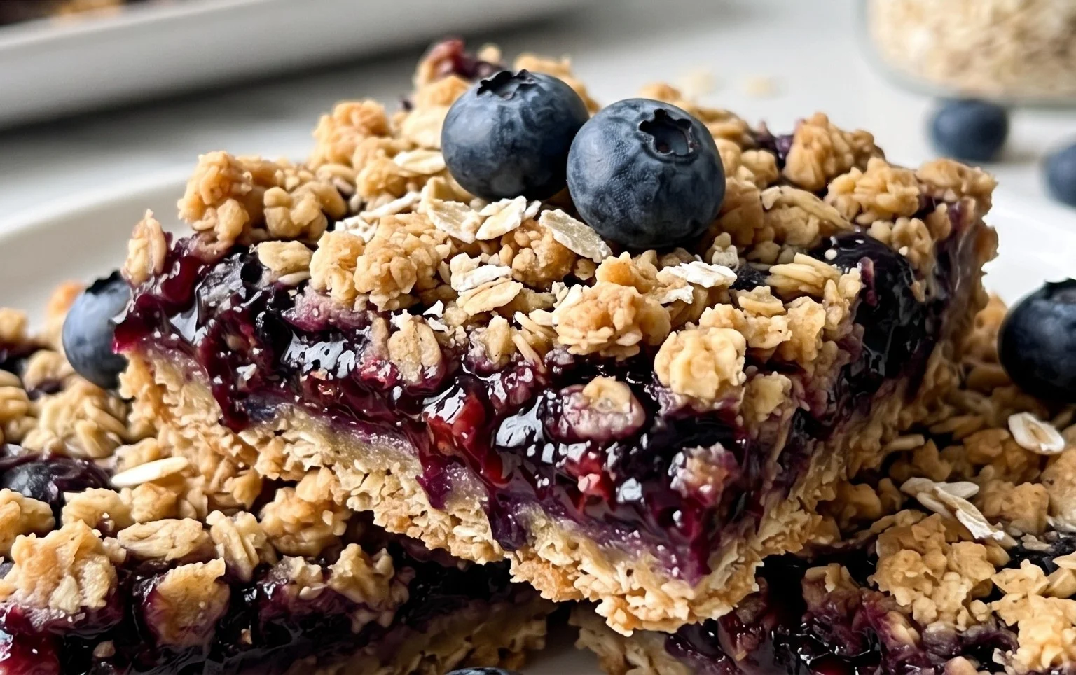 Blueberry Oatmeal Bars