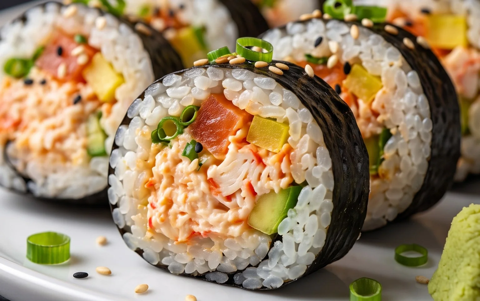 Kani Sushi (Spicy Crab Roll)