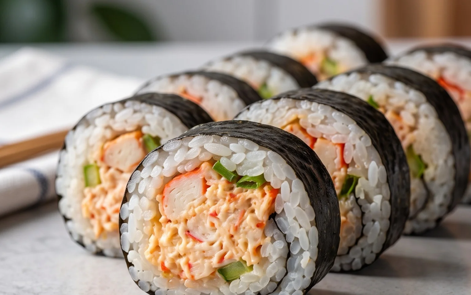 Kani Sushi (Spicy Crab Roll)