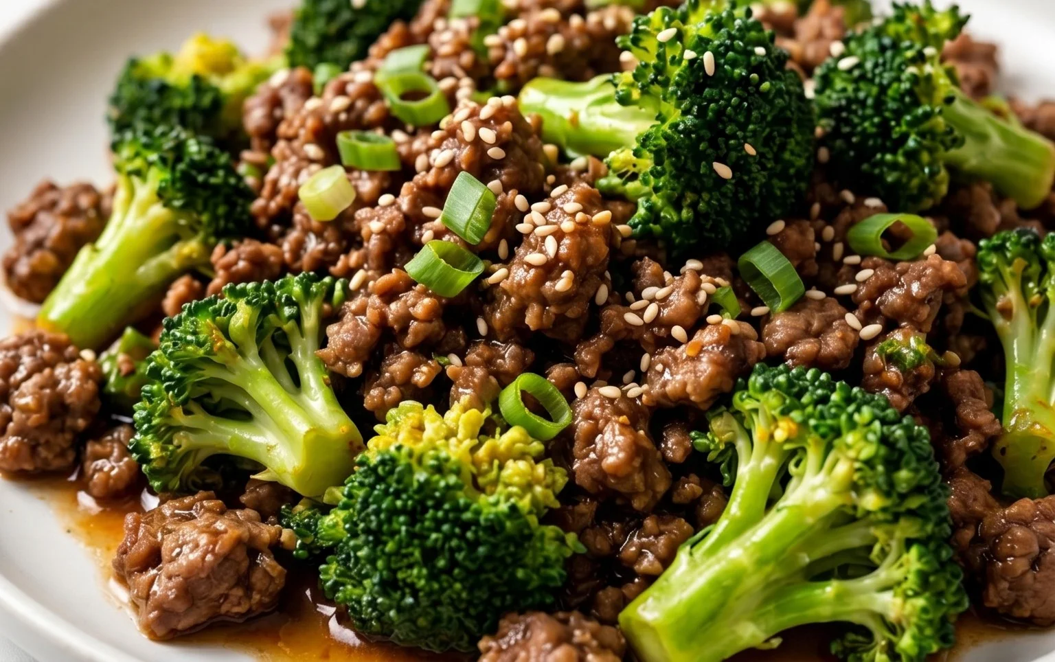 Ground Beef and Broccoli