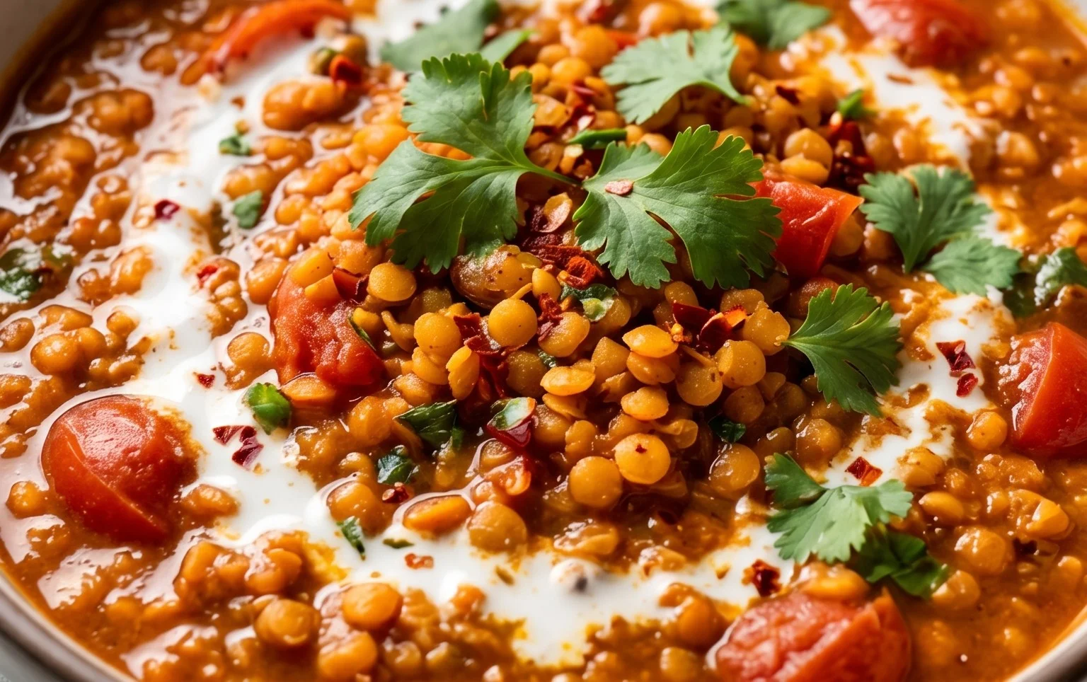 Spicy Red Lentil Curry