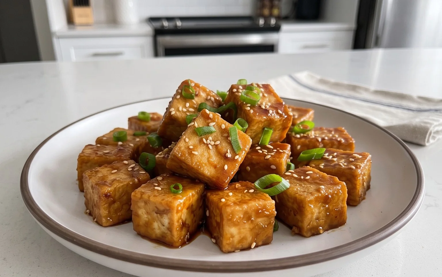 Honey Garlic Tofu