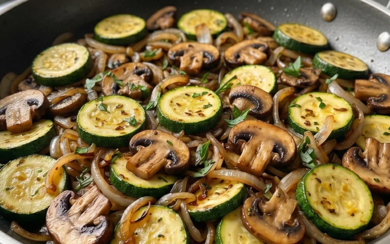 Skillet Zucchini and Mushrooms