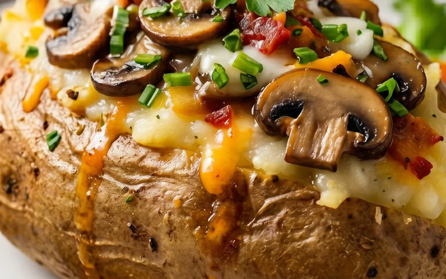 The Ultimate Stuffed Baked Potatoes with Mushrooms