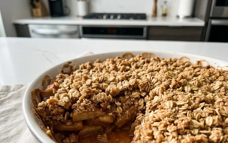 Healthy Breakfast Apple Crum extractble