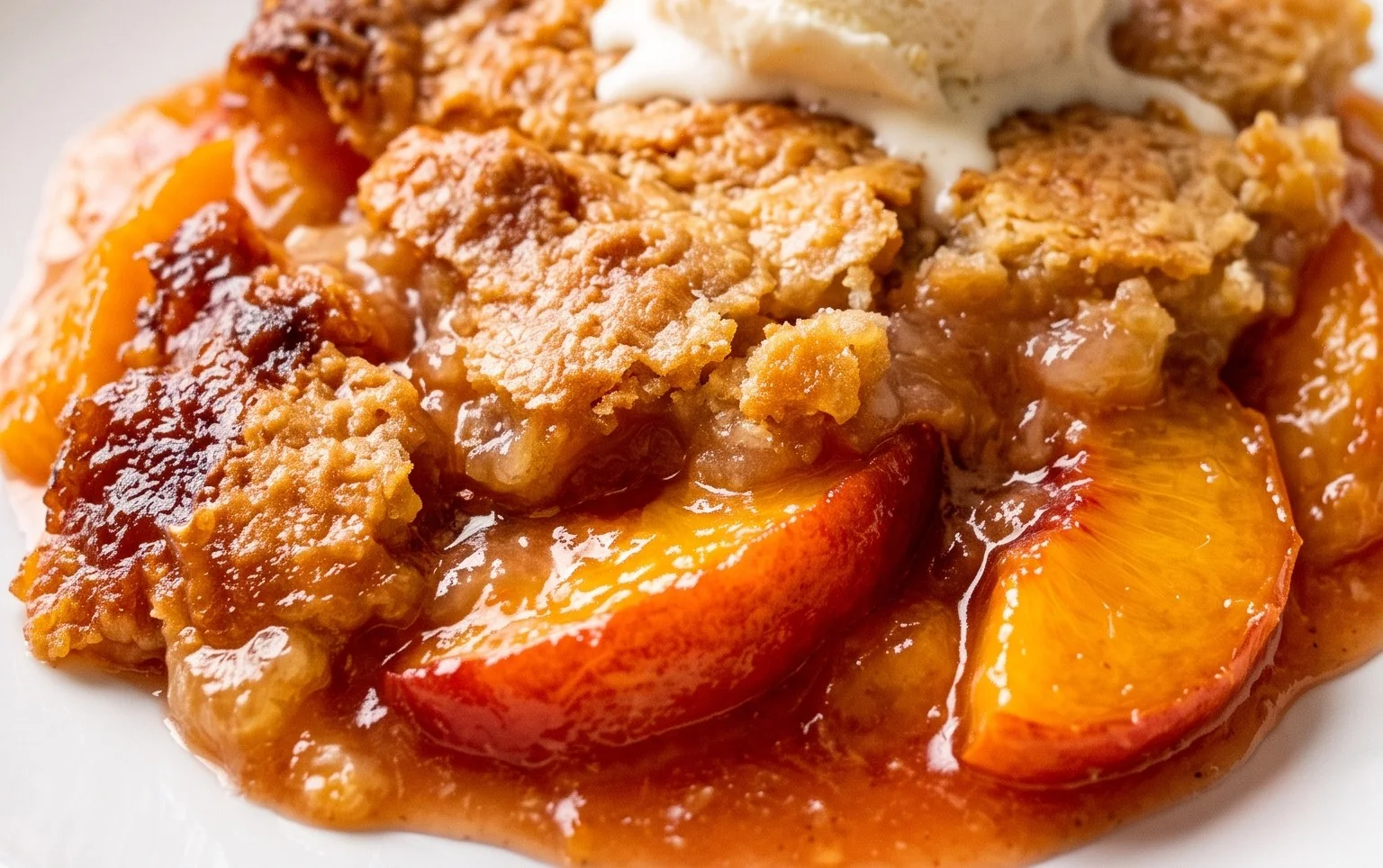 The Easiest Southern Peach Cobbler