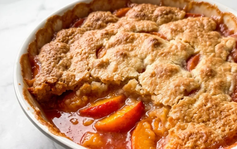 The Easiest Southern Peach Cobbler