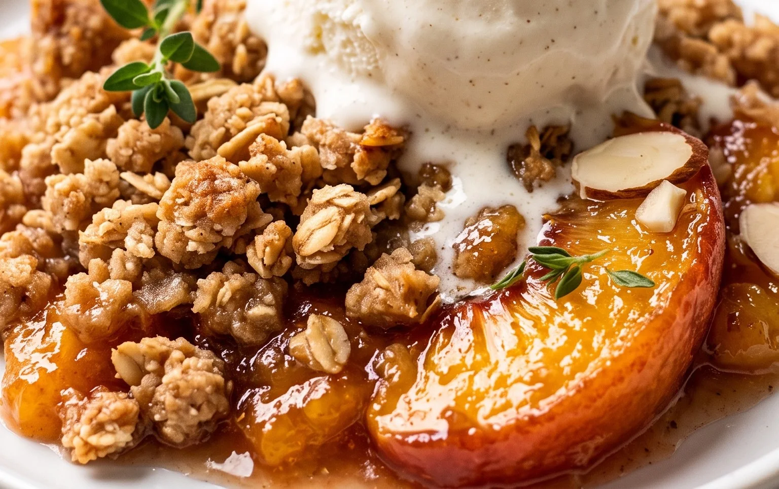 Fresh Peach Crisp Recipe