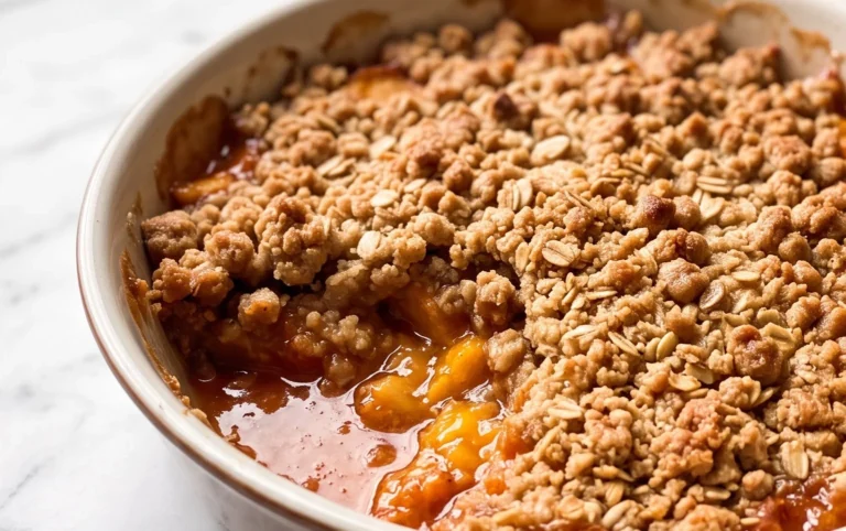 Fresh Peach Crisp Recipe