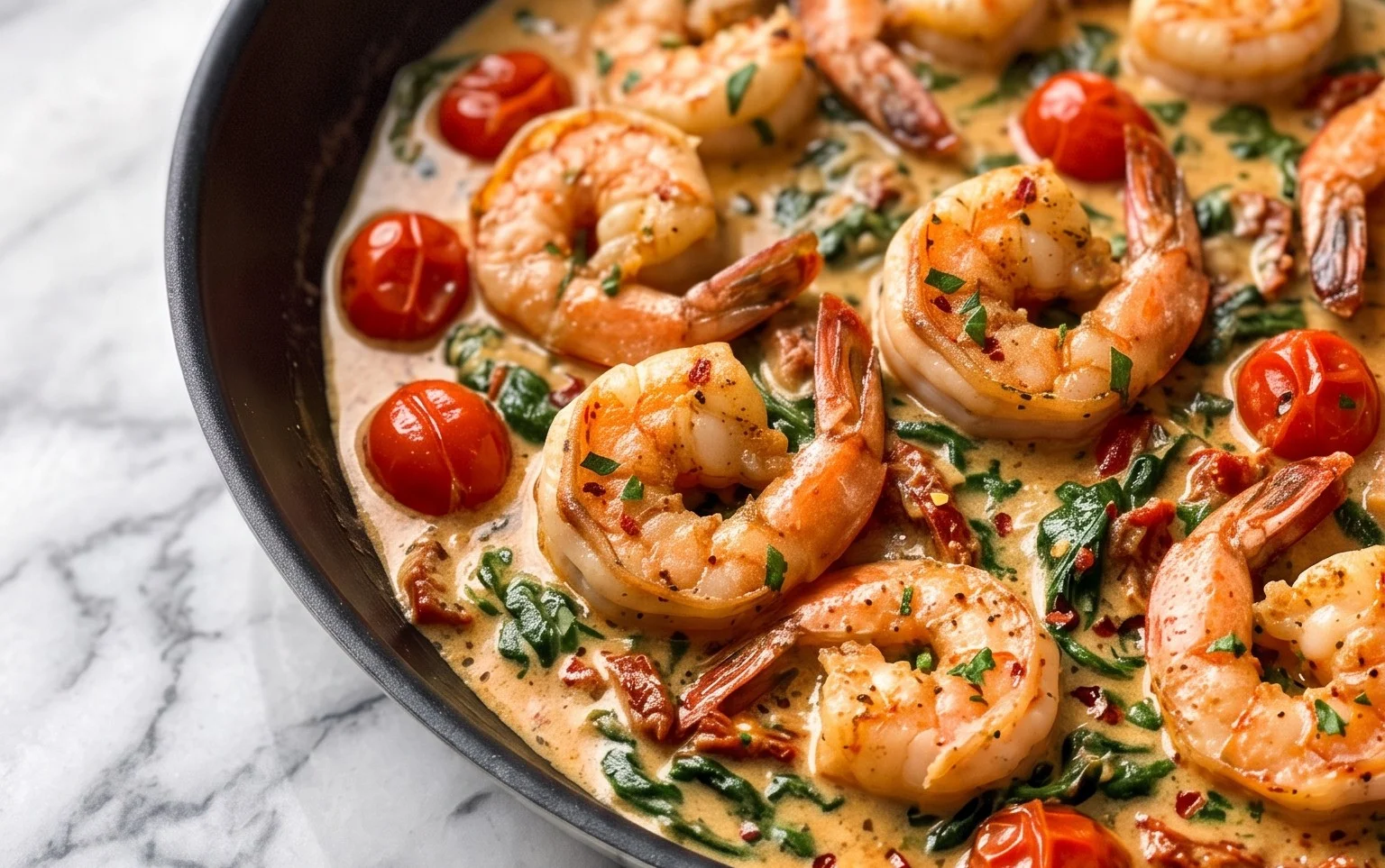 Tuscan Shrimp (One-Pan, 30-Minute Dinner)