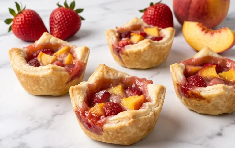 Strawberry Peach Pie Bites
