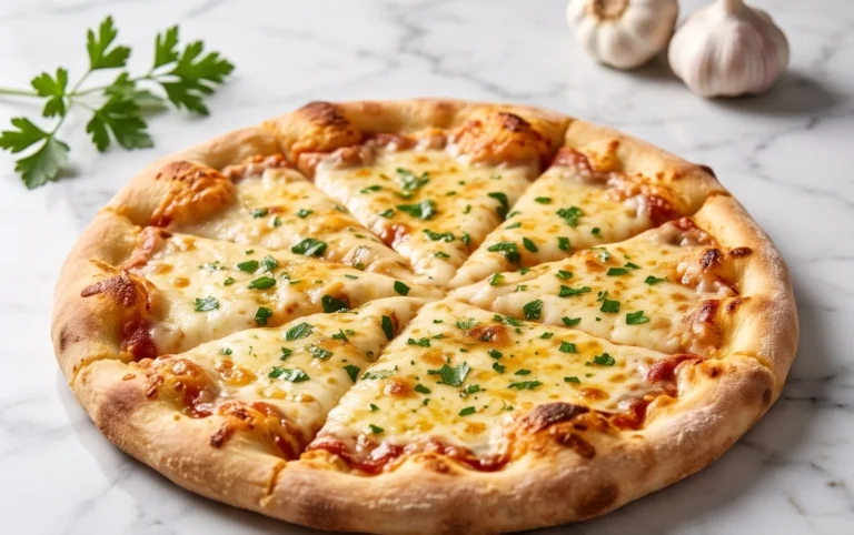 buttery garlic pizza