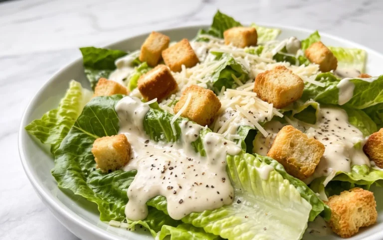 Caesar Salad Dressing (Classic, Creamy & 5 Minutes) 🥗