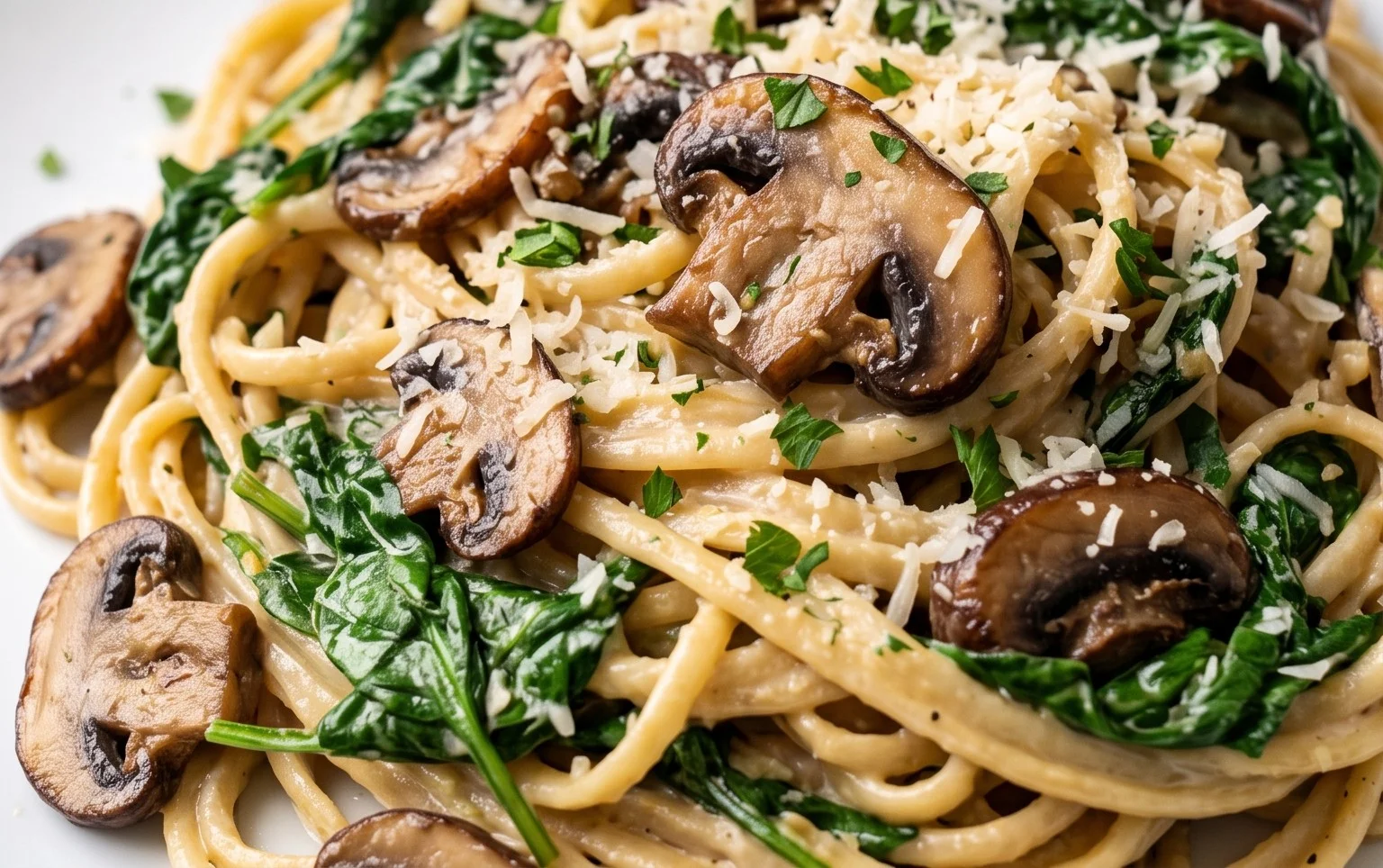 Spinach Mushroom Pasta