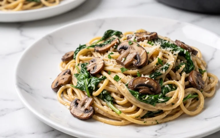 Spinach Mushroom Pasta