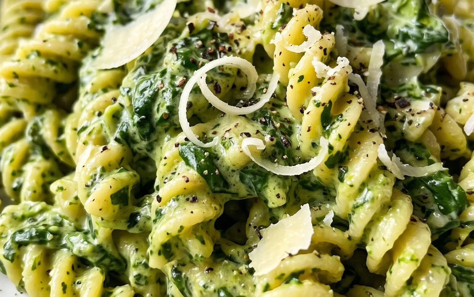 Pasta with Spinach Sauce