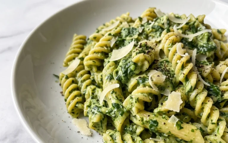 Pasta with Spinach Sauce