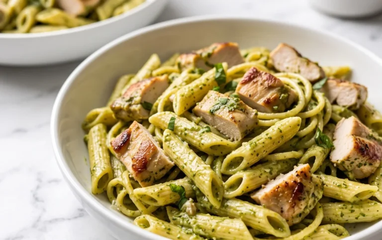 Creamy Chicken Pesto Pasta