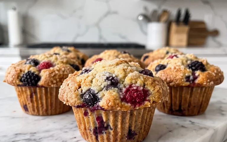 Bakery Style Mixed Berry Muffins | with Frozen Berries