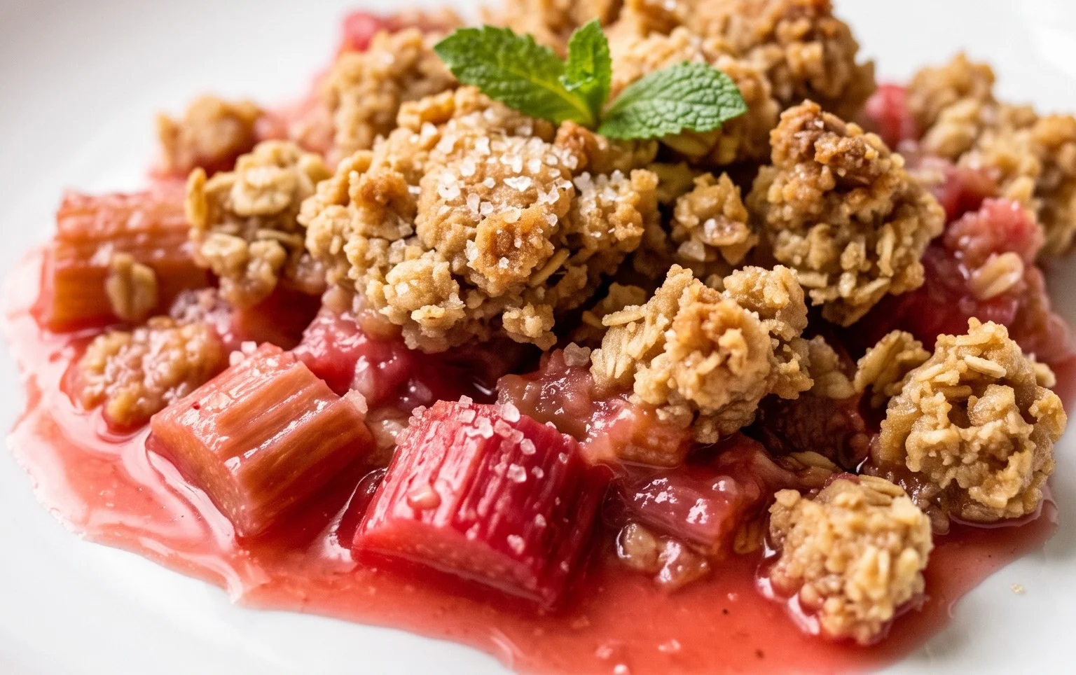 Easy Rhubarb Crisp