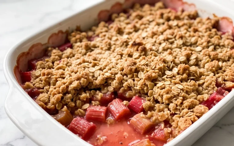 Easy Rhubarb Crisp