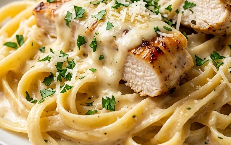 Low Calorie Chicken Alfredo