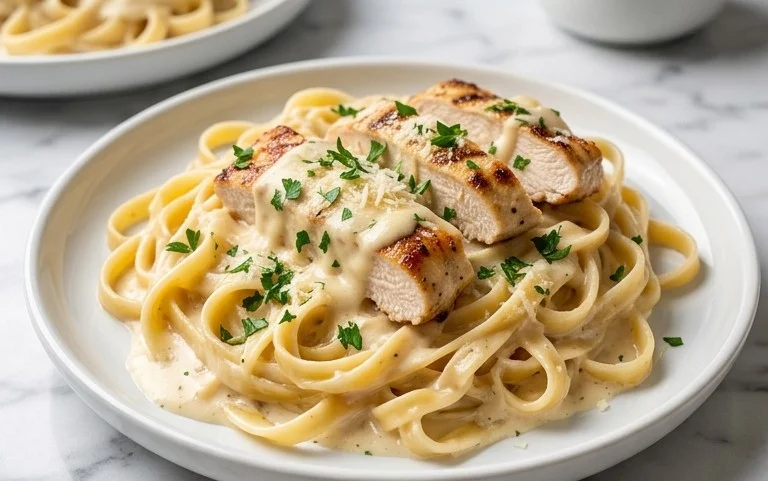 Low Calorie Chicken Alfredo