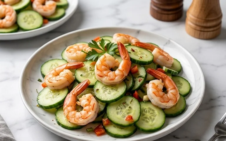 Cucumber Shrimp Salad