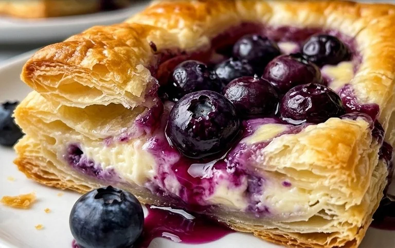 Blueberry Cream Cheese Puff Pastry