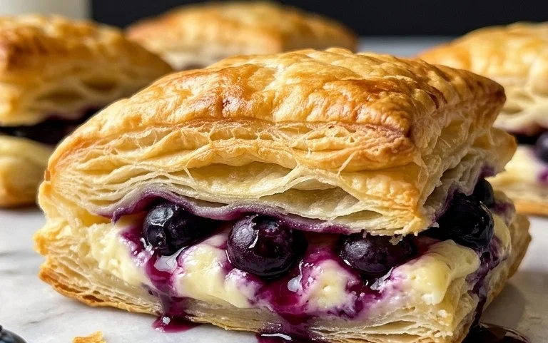 Blueberry Cream Cheese Puff Pastry