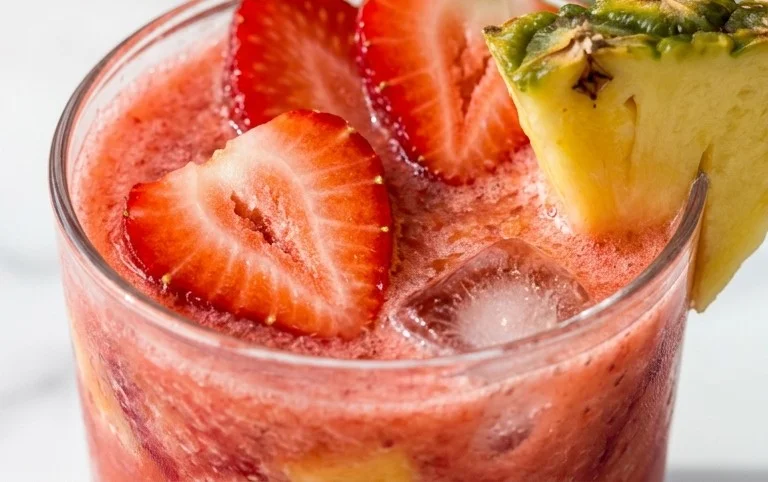 Pineapple Strawberry Agua Fresca