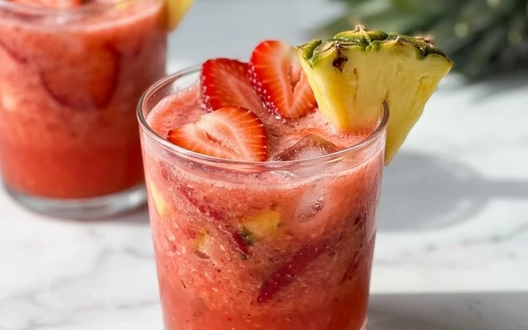 Pineapple Strawberry Agua Fresca