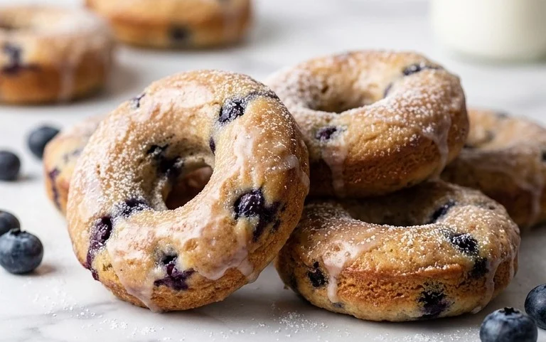 Blueberry Cake Donuts
