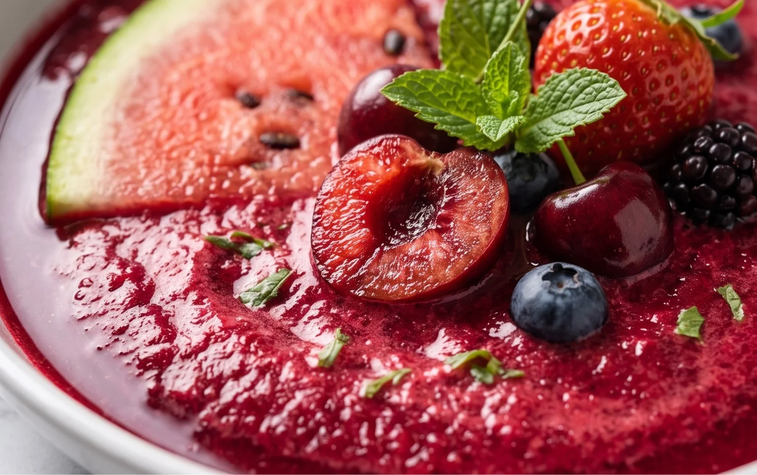 Watermelon Cherry Berry Beet Juice
