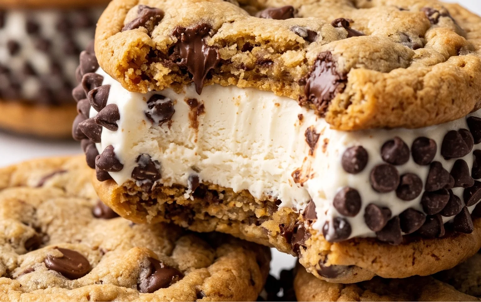 Cookie Ice Cream Sandwiches (Like a Chipwich!)