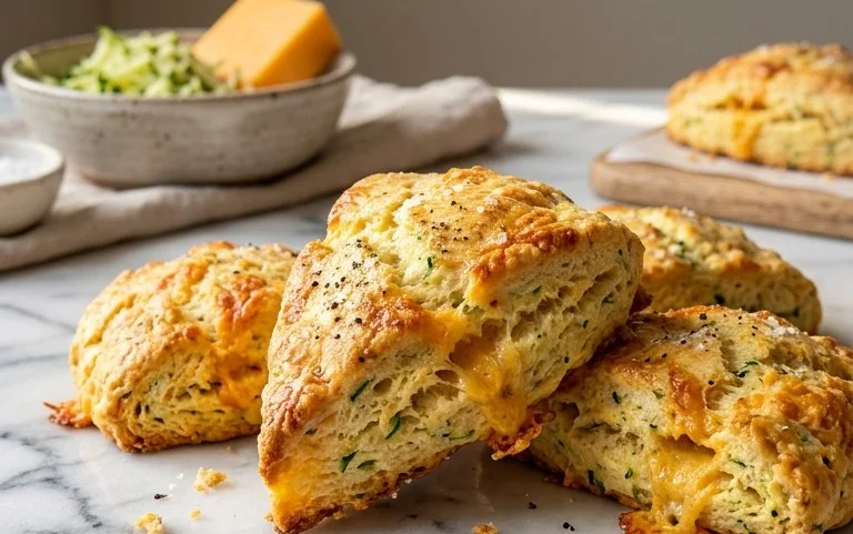 Zucchini Cheddar Scones