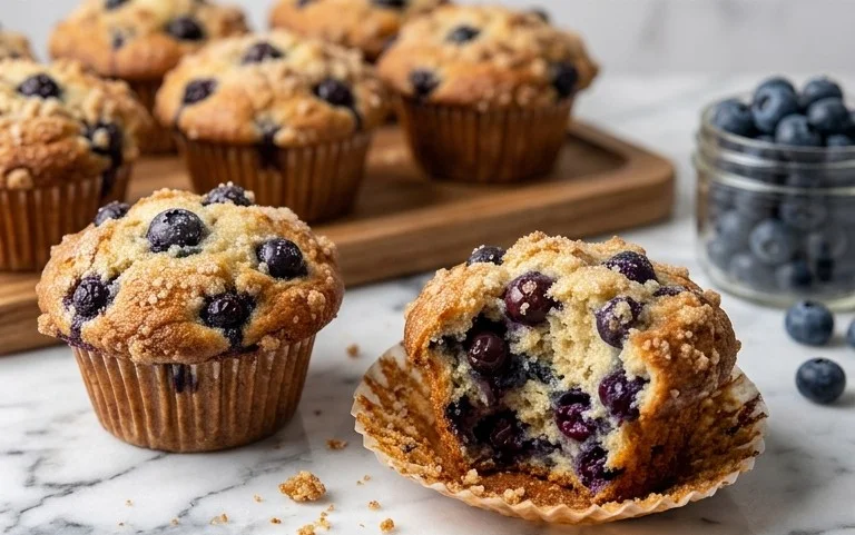 Homemade Blueberry Muffins